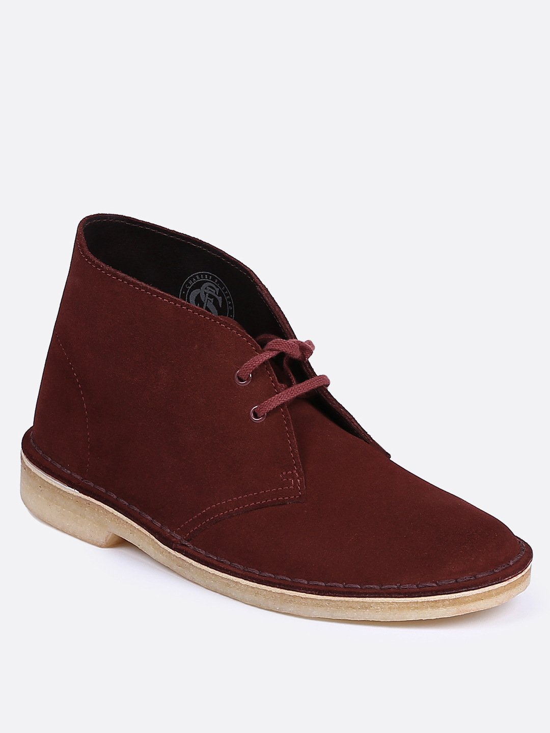 Burgundy clarks deals